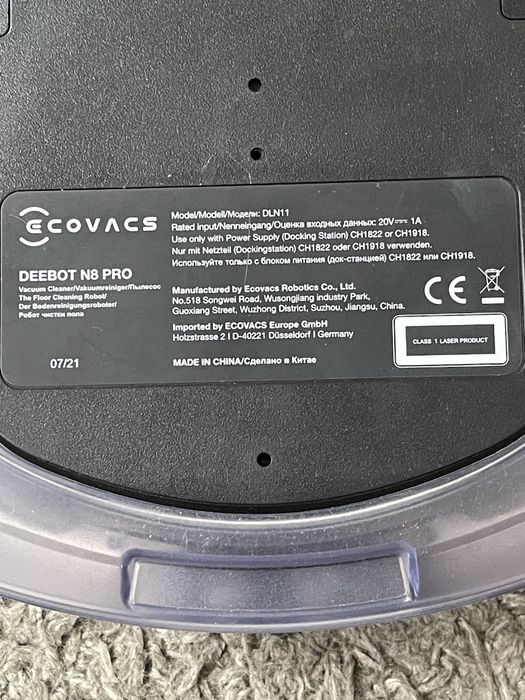 Робот-пилосос з вологим прибиранням ECOVACS DEEBOT N8 pro