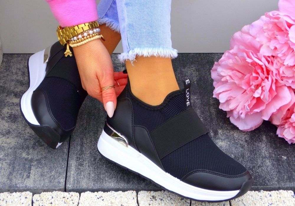 36 37 38 sneakersy 39 40 41 trampki na platformie grubej podeszwie