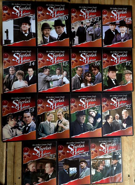 Sherlock Holmes na płytach dvd kolekcja z Jeremym Brettem
