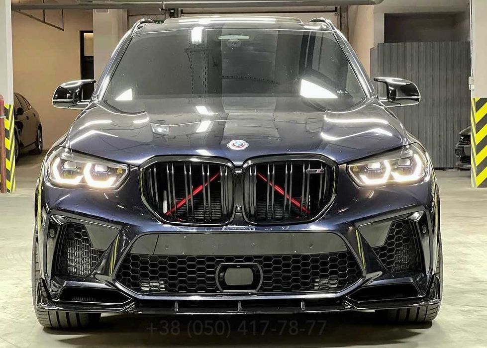 Обвес тюнинг X5M M-Performance BMW F95 Губа Накладка Сплиттер Пороги