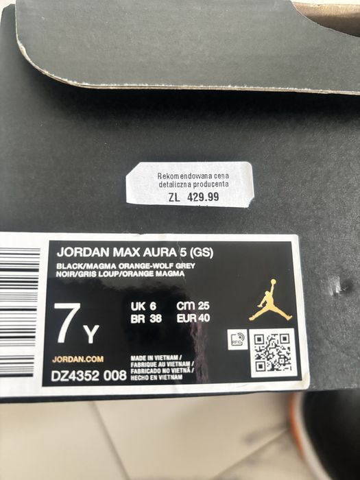 Buty -Jordan Max Aura 5 , rozmiar 40