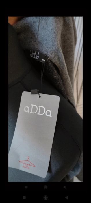 Szary damski płaszcz szlafrokowy jesień