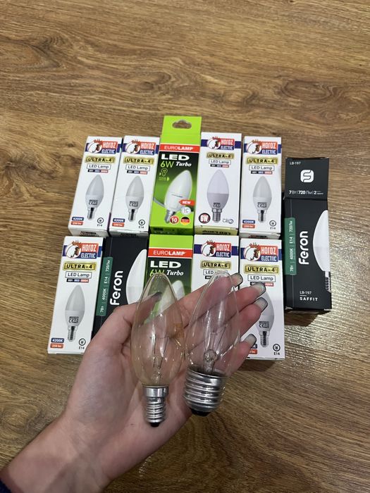 Лампи цоколь E14 60W