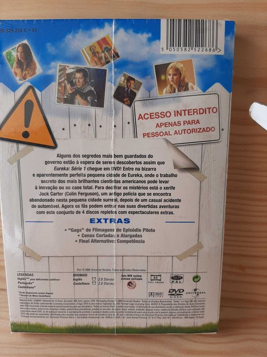 EUREKA 1.ª Temporada -Selado- Box com 4DVDs