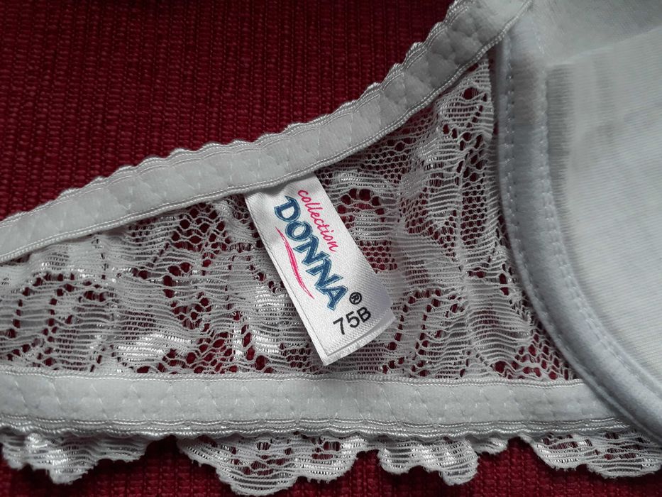 Biustonosz Donna collection, biały, 75B, nowy