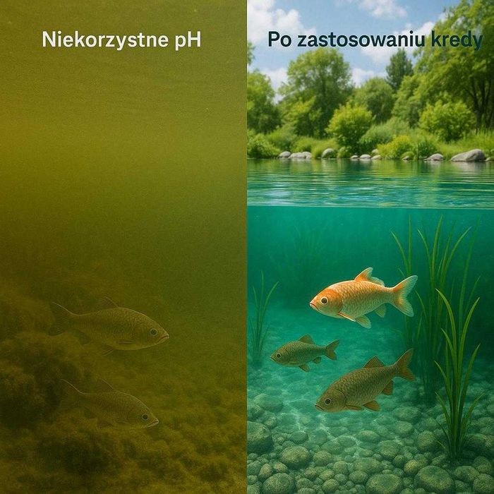 Kreda do oczka wodnego, kreda do ryb, kreda do stawu kreda 20 kg