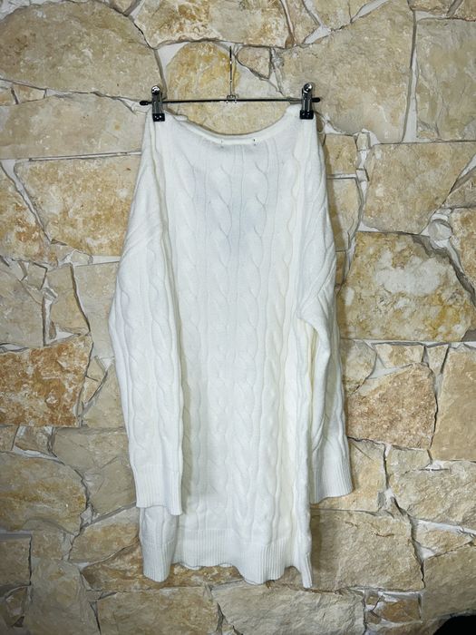 Vestido branco de malha novo c/ etiqueta