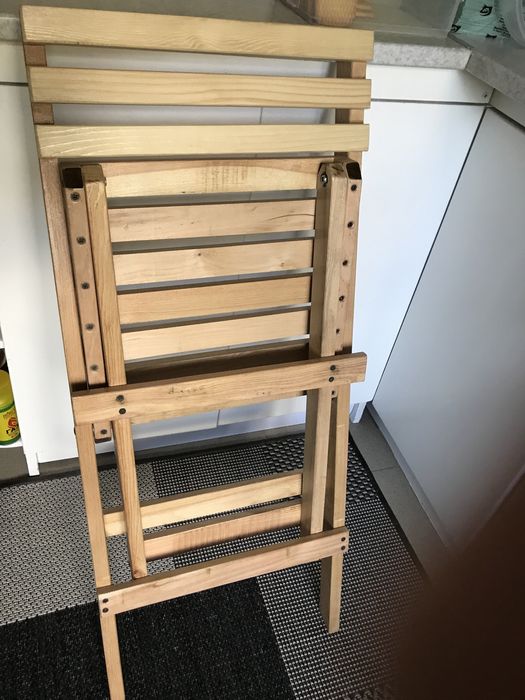 Розкладной стул из натурального дерева- ясень.