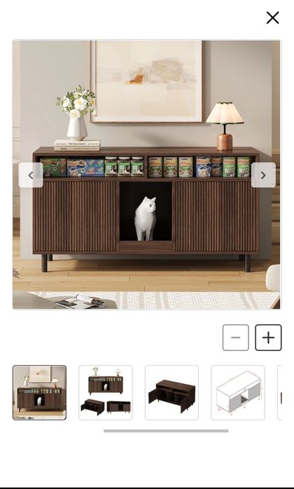 Móvel para caixas de areia para gatos