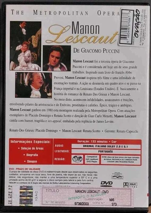Giacomo Puccini's Opera "Manon Lescaut"64740623462529121