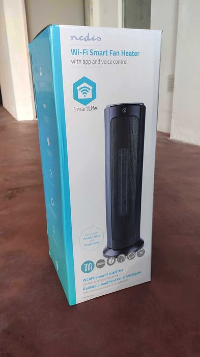 Aquecedor Termoventilador WiFi 1200W/2000W (compatível c/ Tuya)