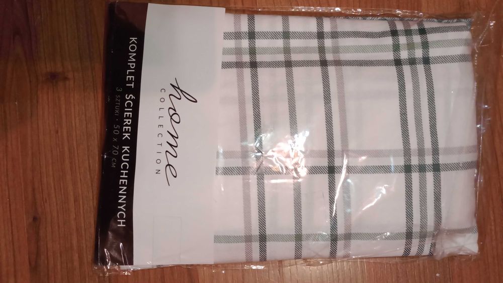 Ścierki Kuchenne 100% Bawełna 50x70cm Komplet 3 szt. NOWE w Opakowaniu