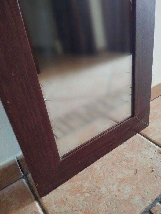 Espelho Grande Moldura Madeira