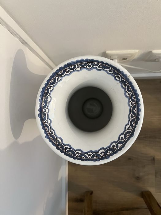 Pote alto decorativo "Conímbriga" – faiança pintada à mão (1 metro alt