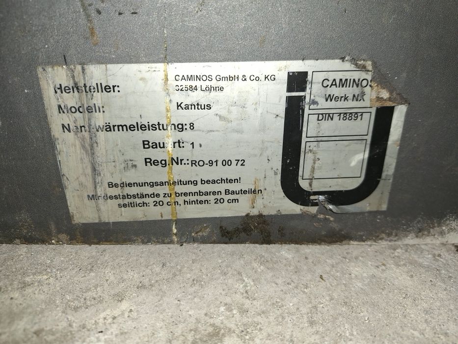 Kominek piec koza 8 kw