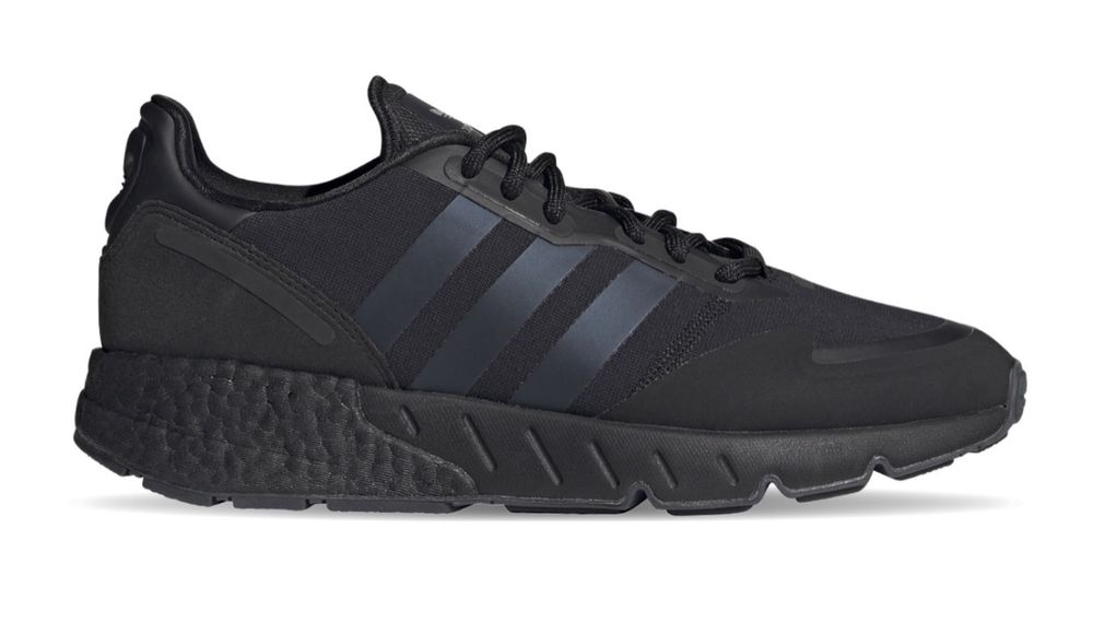 Adidas  ZX 1K Boost Black оригинал новые кроссовки чёрные (NEW)