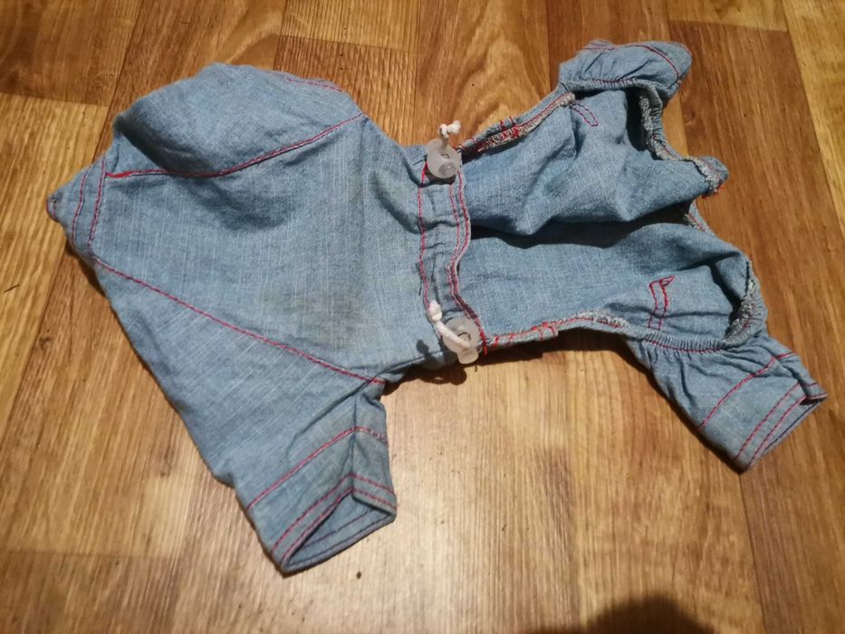 Джинсовый комбез на собачку