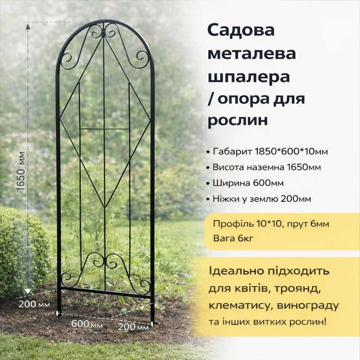 Арка садова розбірна Шпалера садова Пергола для квітів