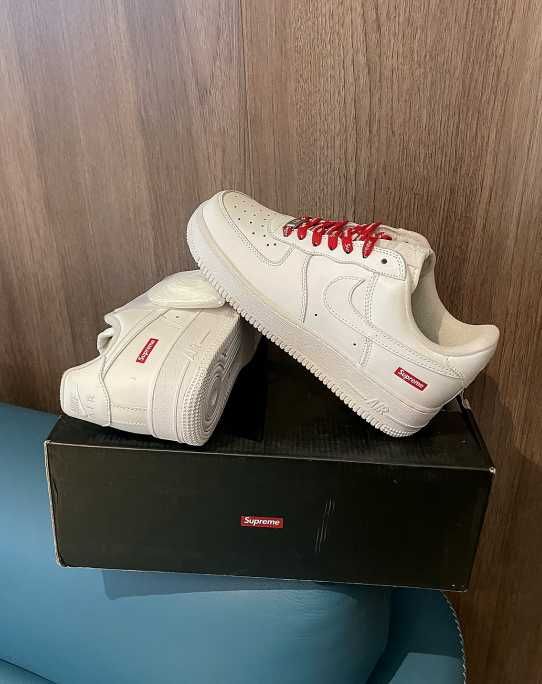 Nike Air Force 1 Low Supreme White R.38
