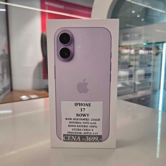 iPhone 17 256GB NOWY Topcase Vivo *Raty 0%