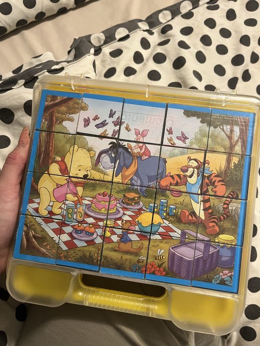 Clementoni klocki drewniane puzzle Kubuś Puchatek