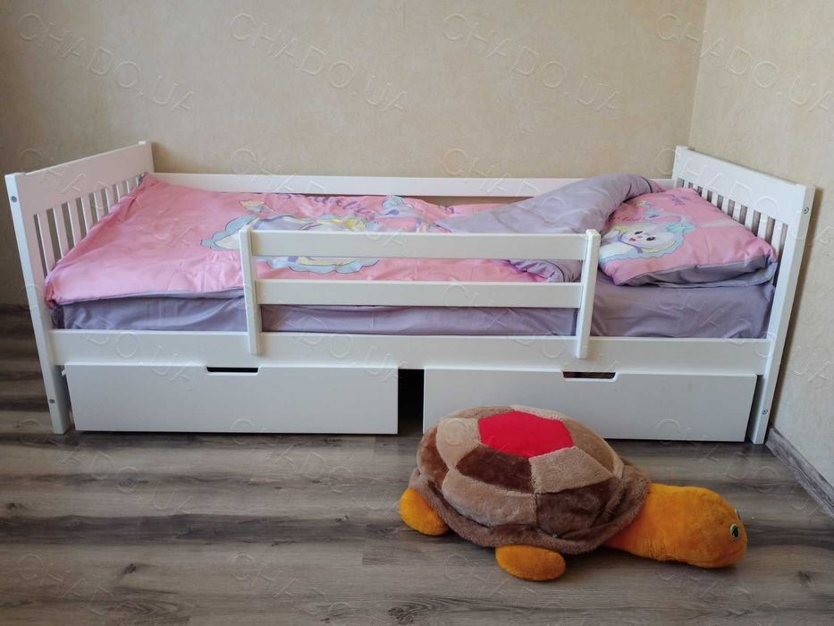 Дитяче ліжко Нордік 80x200 біле, детская кровать