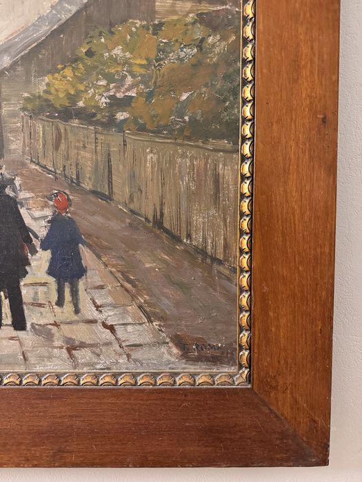 Tadeusz Roman „Ulica Armii Czerwonej w Łodzi” – obraz olejny