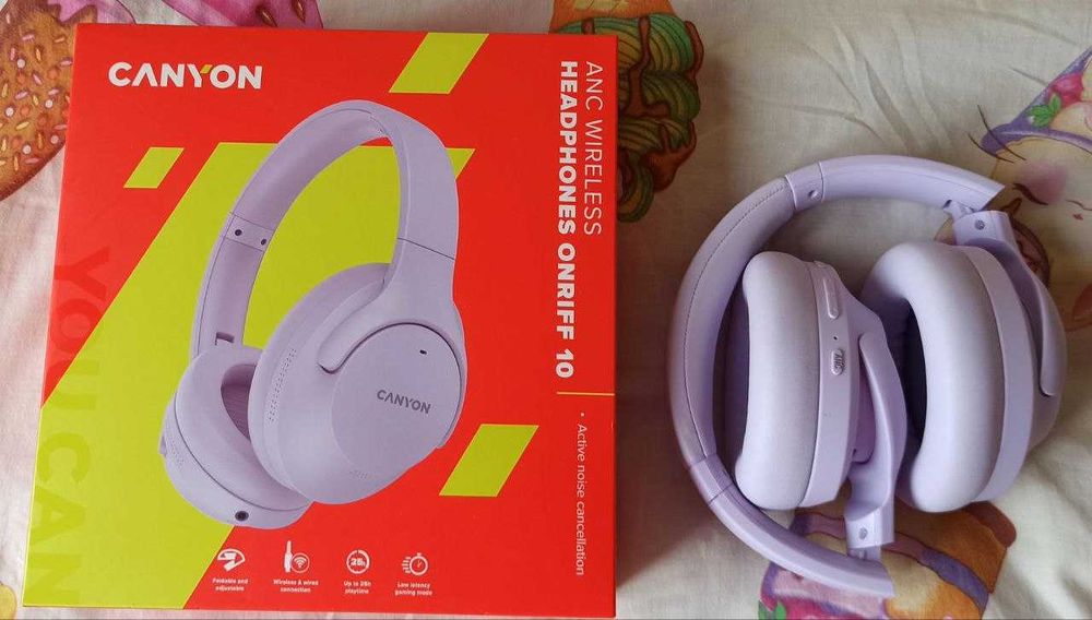 Навушники Canyon OnRiff 10 ANC Bluetooth Purple.