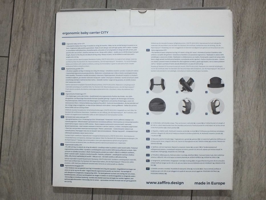 Nosidełko Zaffiro City