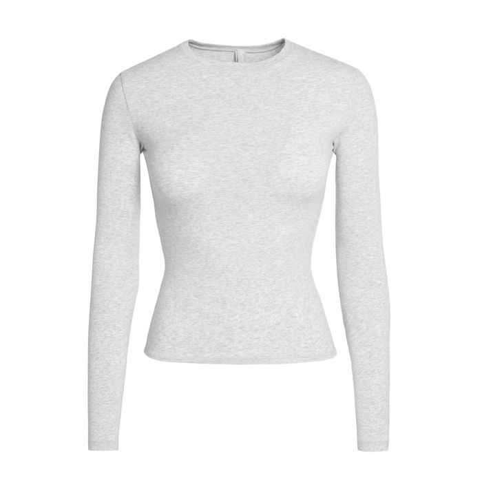 Жіночий лонгслів SKIMS Cotton Jersey Long Sleeve T-Shirt ОРИГІНАЛ
