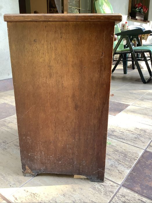 Stara drewniana szafka nocna / nakastlik Art Déco vintage