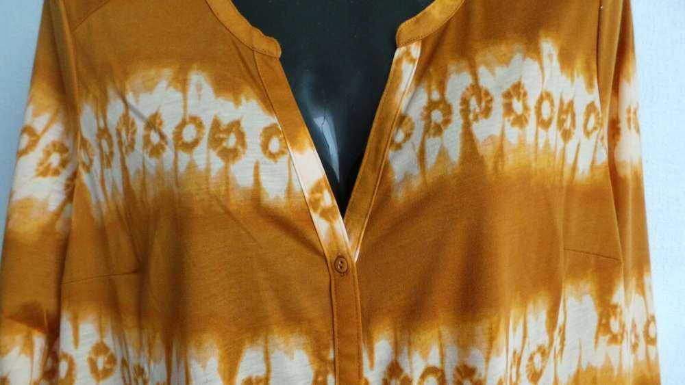 Сукня жіноча H&M плаття сорочка, рубашка,туніка,м,блузка,гірчиця тонка літо легка короткий рукав