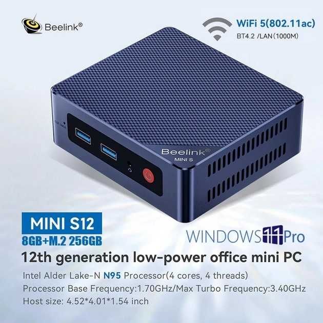 Beelink ビーリンク/ミニPC/MINIIPC S12 PRO/Sランク/81【中古】 Amazon.co.jp: Beelink Mini S12 Pro Mini PC, Mini Computer