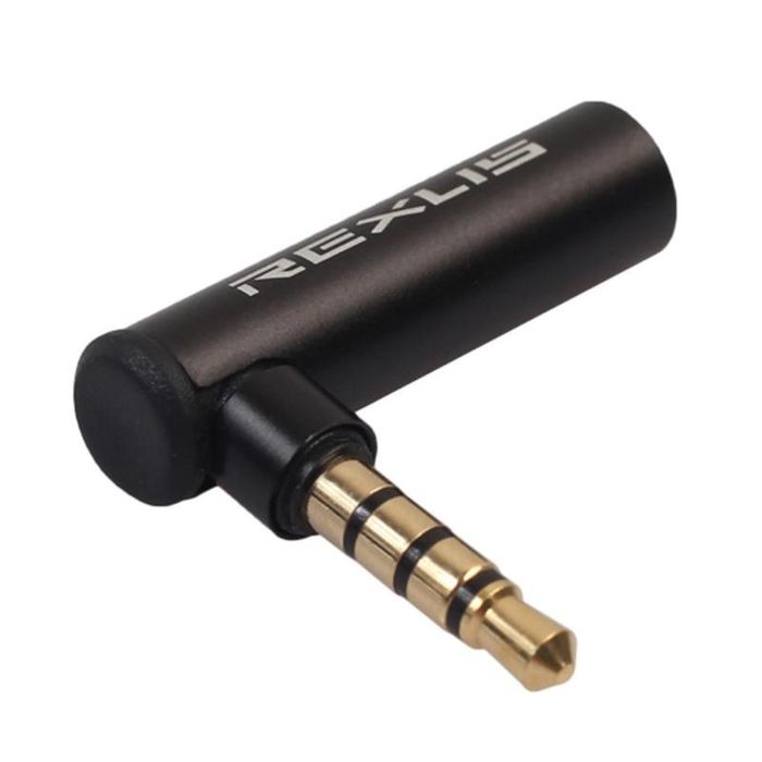 Adaptador Aux em curva macho e fêmea (Artigo Novo)