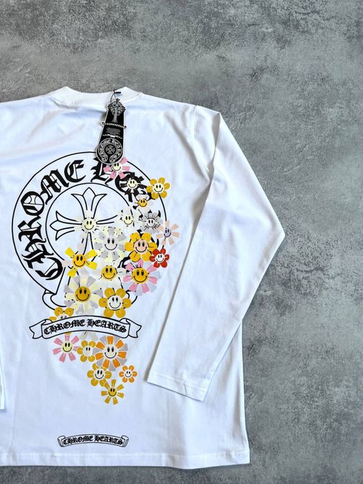 Лонгслив Chrome Hearts Sunflowers оверсайз