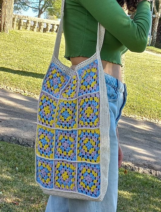 Totebag em crochet