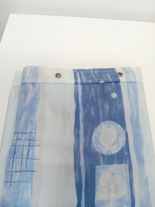 Cortina de banheira com ganchos