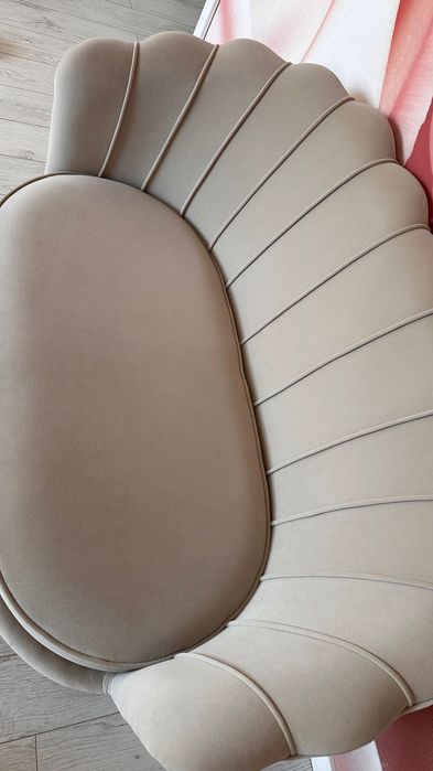 Мʼякий диван-крісло велюровий