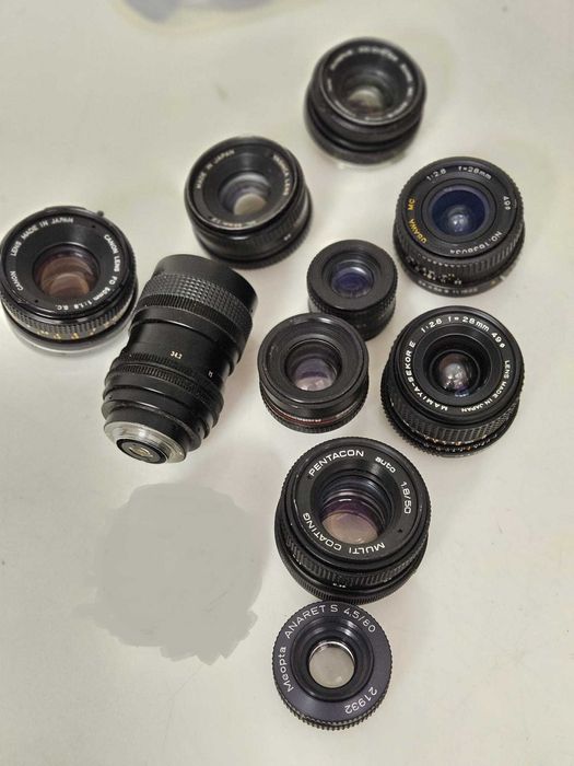 Lote 11 lentes com fungos e sujidade