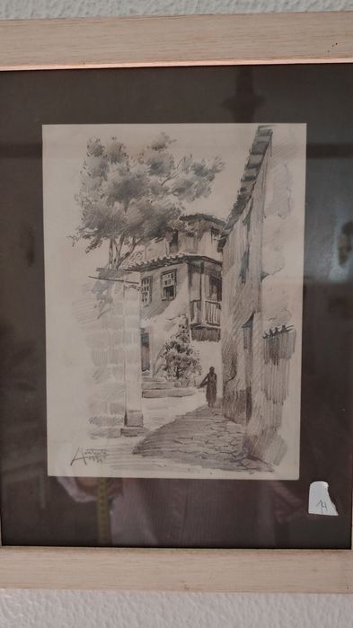 Pintura a lápis Contente