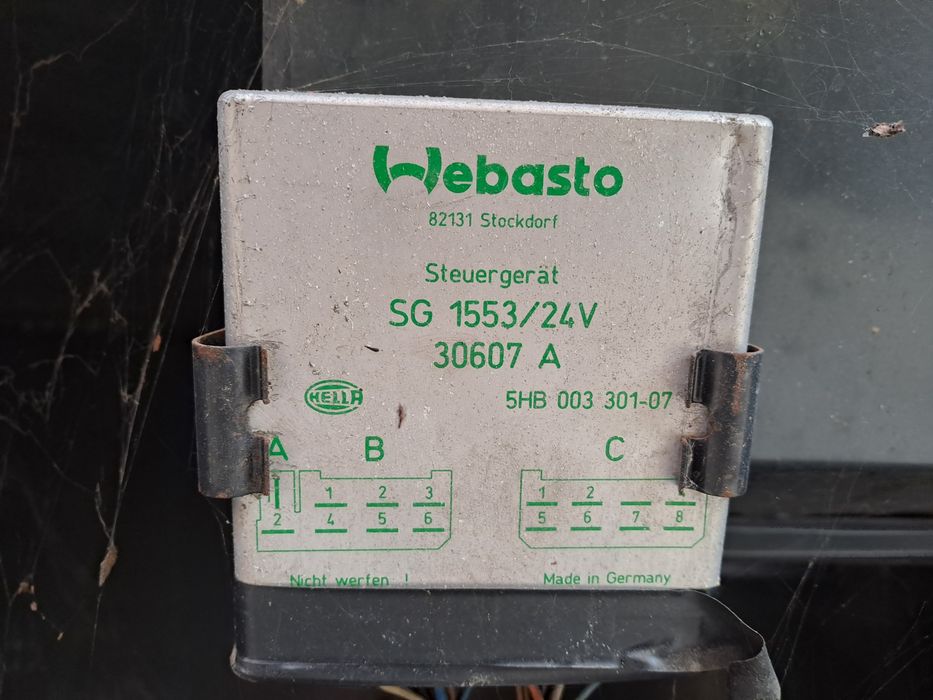 Ogrzewanie postojowe webasto 24v sprawne  kompletne  z autobusu mokre