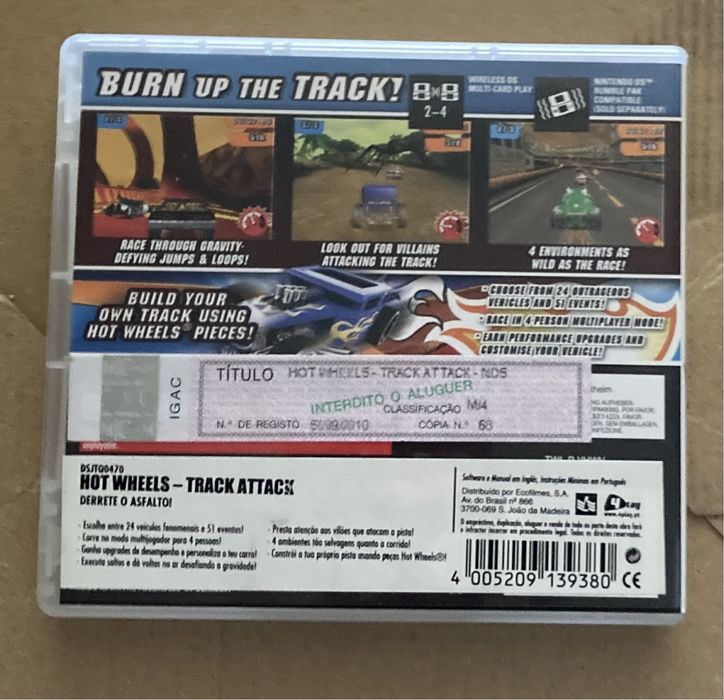 Jogo Hot Wheels Track attack para Nintendo DS