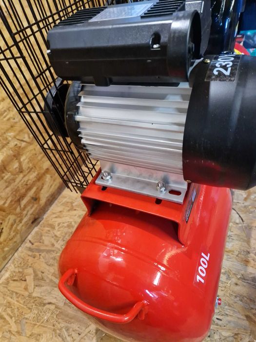 Kompresor olejowy 100L sprężarka 230V dwutłokowy 3,8KM