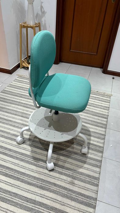 VIMUND Cadeira p/secretária criança, turquesa