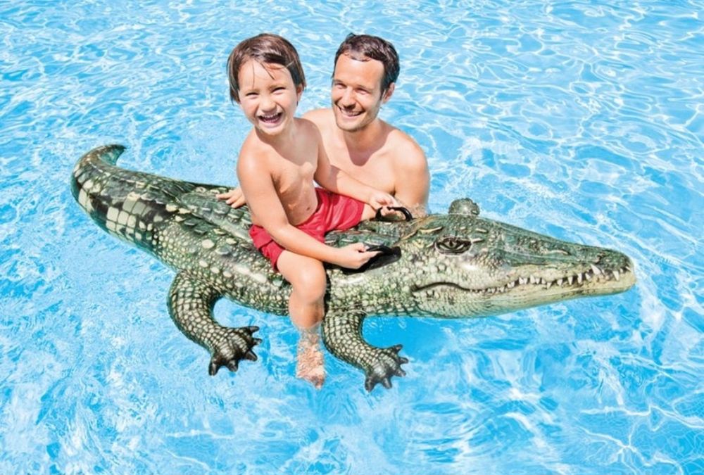 Materac krokodyl intex do pływania