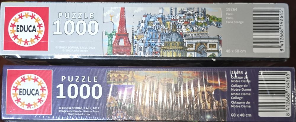 Puzzles Educa Paris e Notre Dame