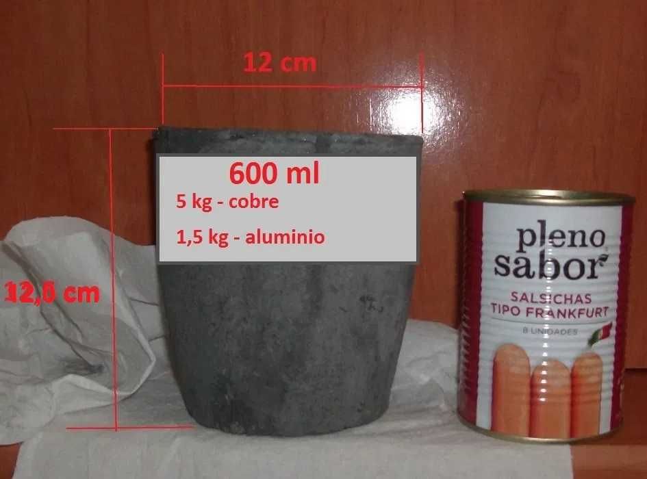 Cadinho em grafite de 5 kg - 600 mL -  Para fundição de metais