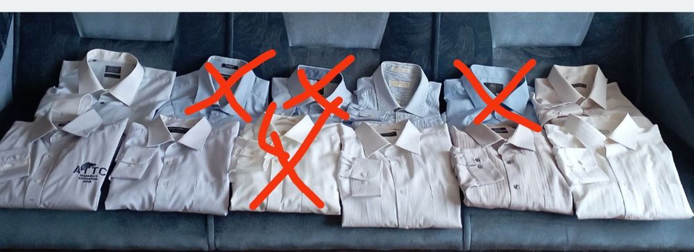 Фирменные рубашки известных брендов большого размера, ворот 45-46