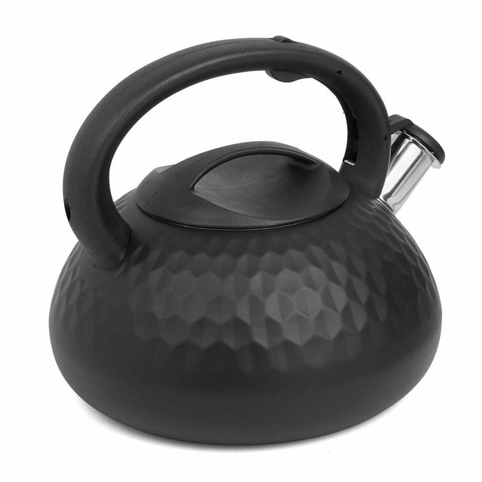 Nowy czajnik Geometric czarny mat 3L indukcja gaz