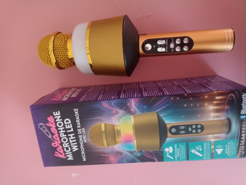 Mikrofon premium bezprzewodowy karaoke Bluetooth zabawka dla dzieci